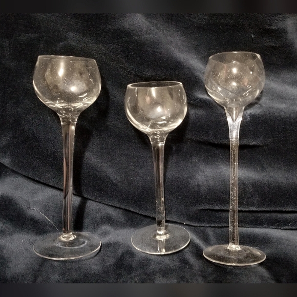 Glass Candle Holders - Picture 4 of 5